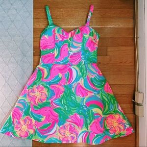 Lilly Pulitzer Flamingo Christine Dress Size 4